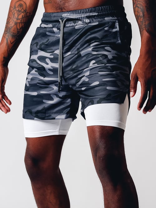 Pantaloncini Uomo Fitness Doppio Strato Estivi - Vesarelli