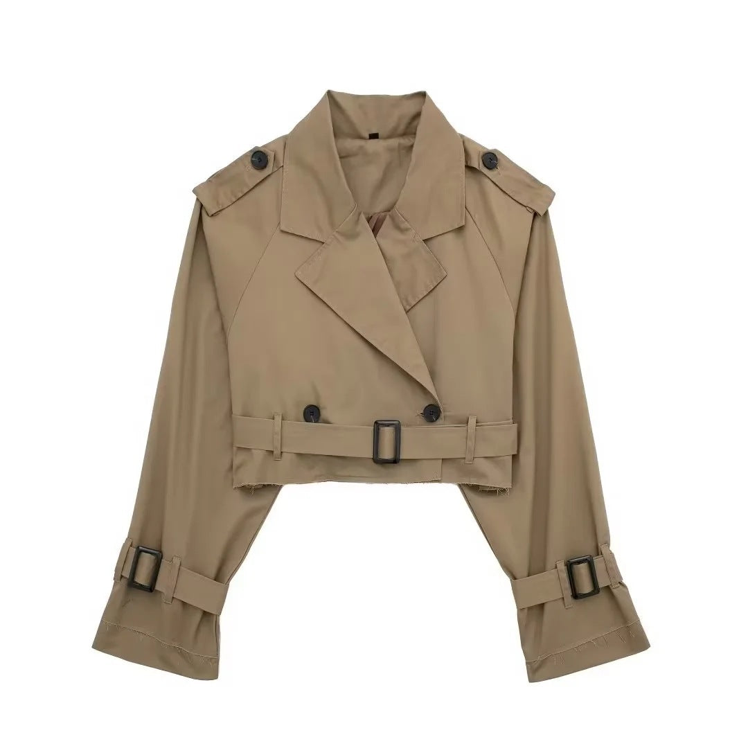 Trench Corto Donna Vestibilità Regolare