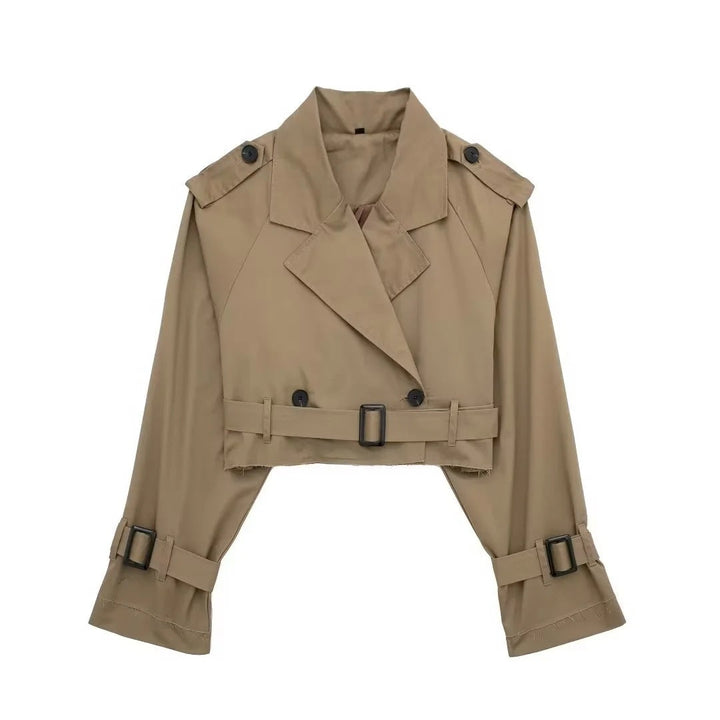 Trench Corto Donna Vestibilità Regolare