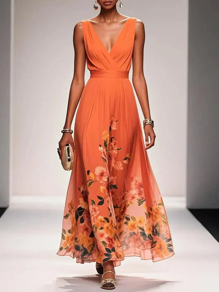 Abito Sposa Stampa Floreale Linea Romantica Dettaglio Botanico