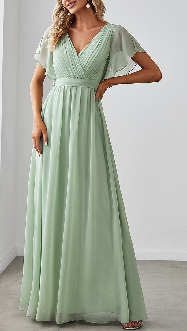 Abito Cerimonia Donna Trapezio Elegante Formale - Vesarelli