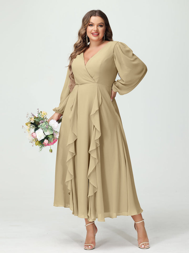 Abito Cerimonia Donna Svasato Tessuto Leggero Elegante