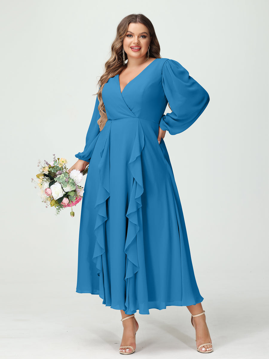 Abito Cerimonia Donna Svasato Tessuto Leggero Elegante