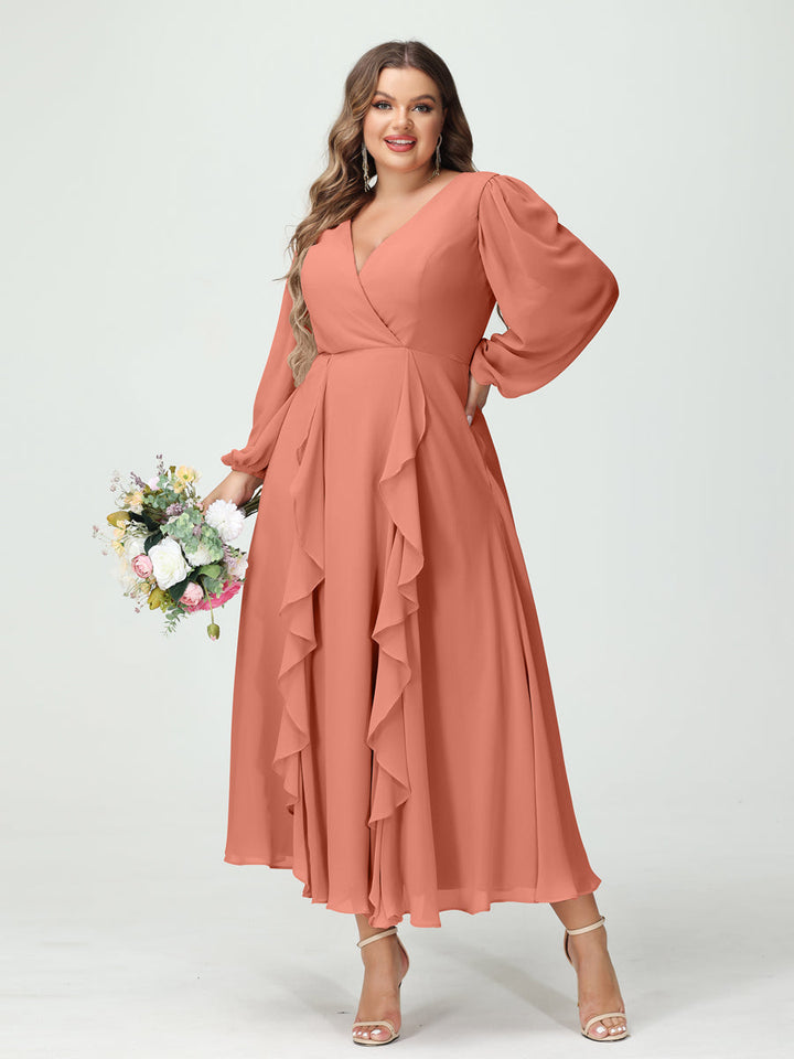 Abito Cerimonia Donna Svasato Tessuto Leggero Elegante