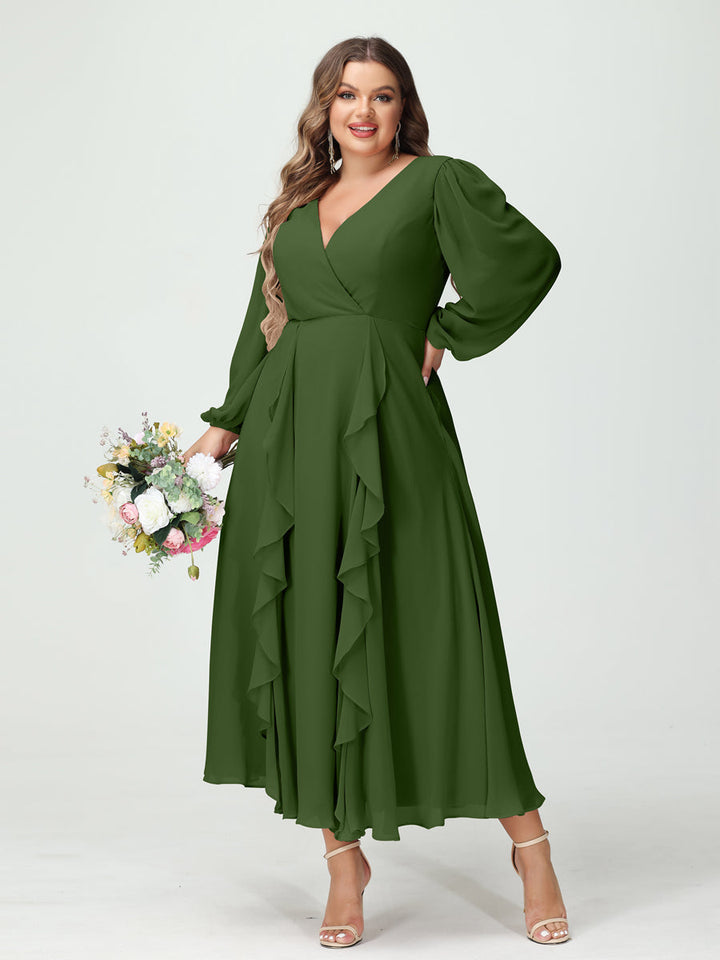 Abito Cerimonia Donna Svasato Tessuto Leggero Elegante