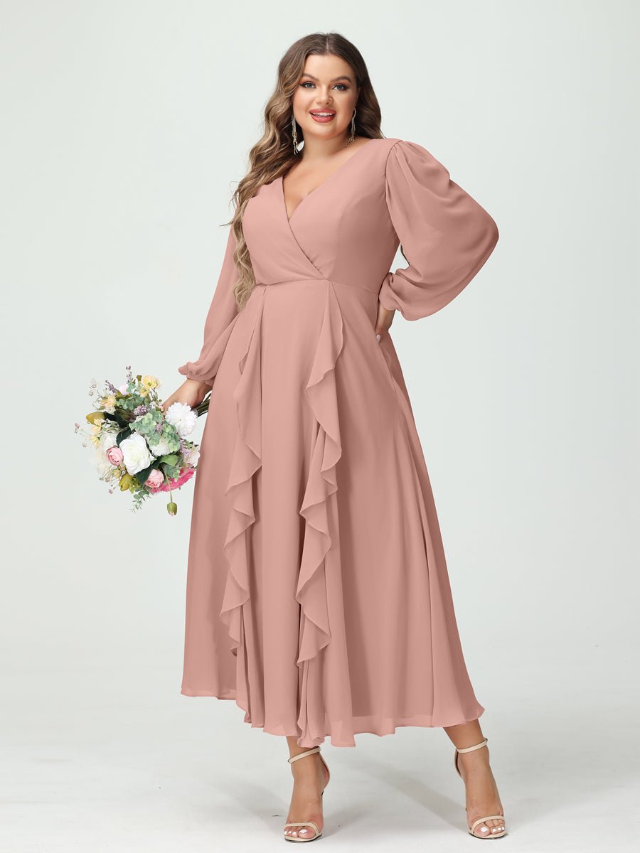 Abito Cerimonia Donna Svasato Tessuto Leggero Elegante