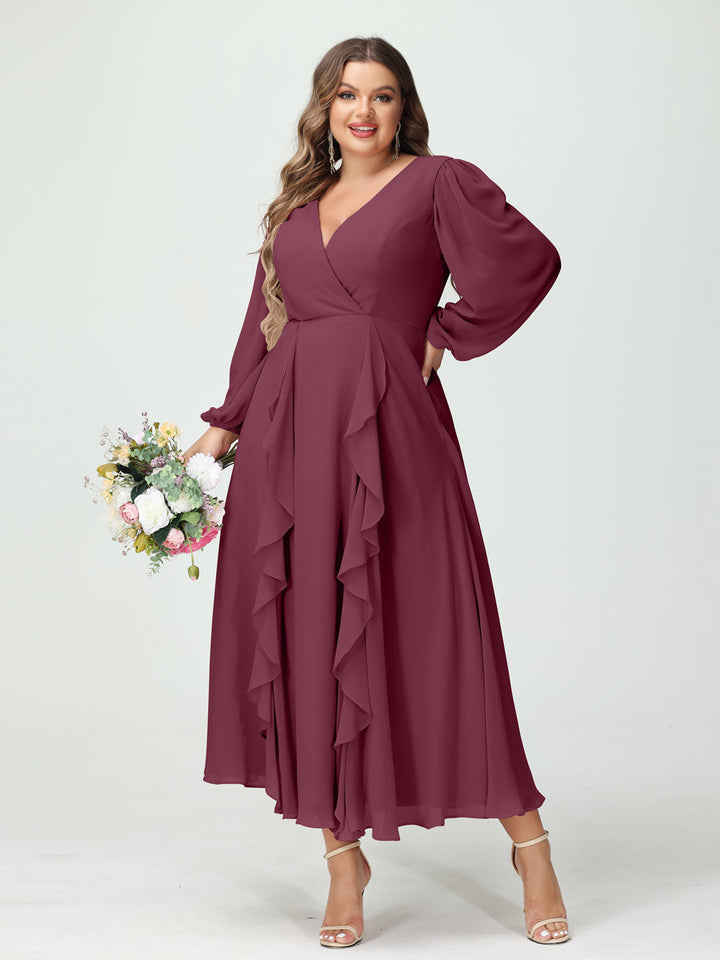 Abito Cerimonia Donna Svasato Tessuto Leggero Elegante