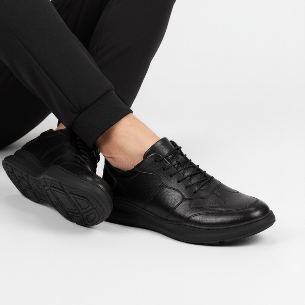 Sneakers Uomo Ergonomiche con Rialzo Stile Essenziale