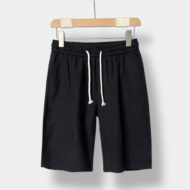 Pantaloncini Uomo Cotone Vita Media Tasche Relaxed Fit