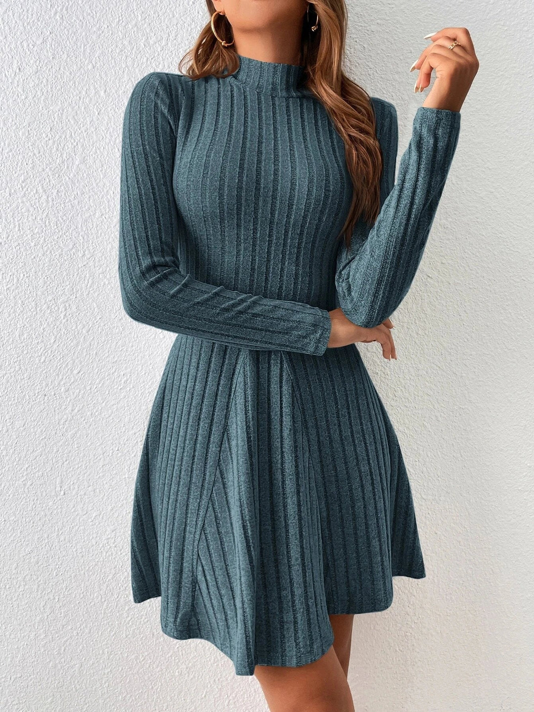 Abito Donna in Maglia Minimalista Stile Autunnale Elegante - Vesarelli