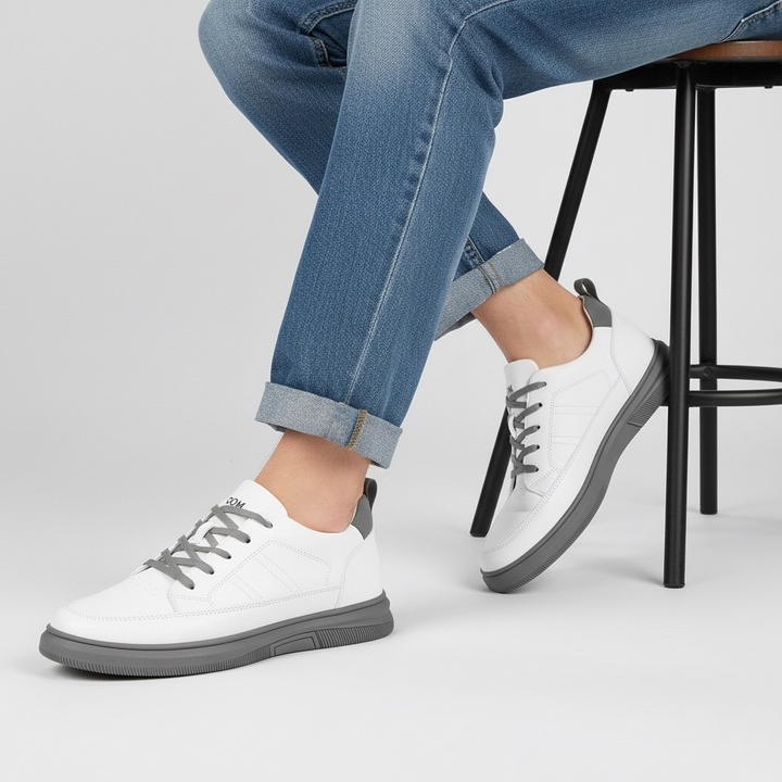 Sneakers Uomo con Rialzo Interno Suola Robusta Comfort