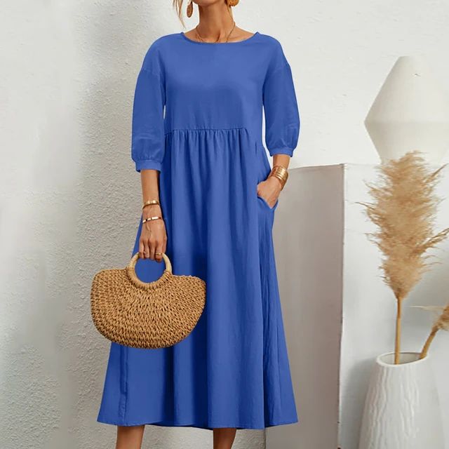 Abito Estivo Donna Tessuto Leggero Stile Chic - Vesarelli