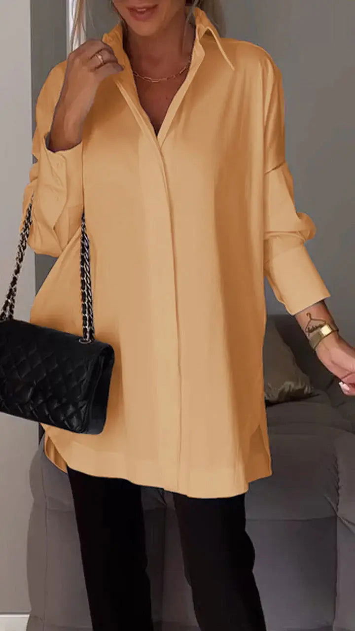 AMY | Elegant Women's Lapel Shirt for a Timeless Look - Lizabella Fashion -  -  - AMY | Elegant Women's Lapel Shirt for a Timeless Look - Lizabella Fashion - #tag1# - #tag2#
