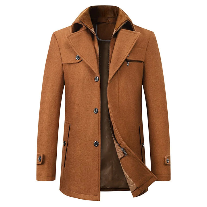 Cappotto Uomo Impermeabile Strutturato Elegante Invernale
