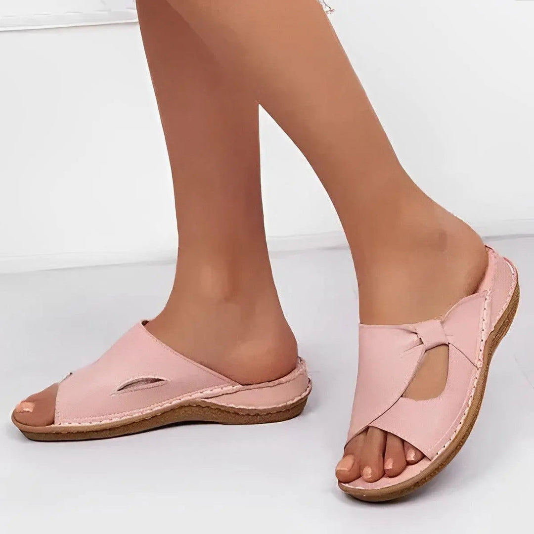 Sandali Donna Ortopedici Pelle Estivi Comfort Ergonomico - Vesarelli