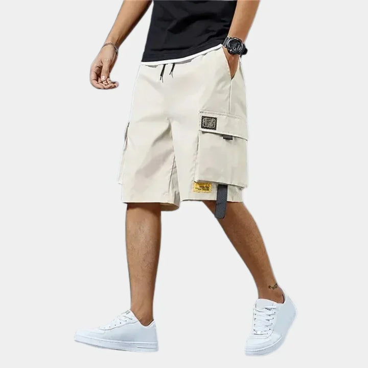 Pantaloncini Cargo Uomo Cotone Casual Vestibilità Comoda