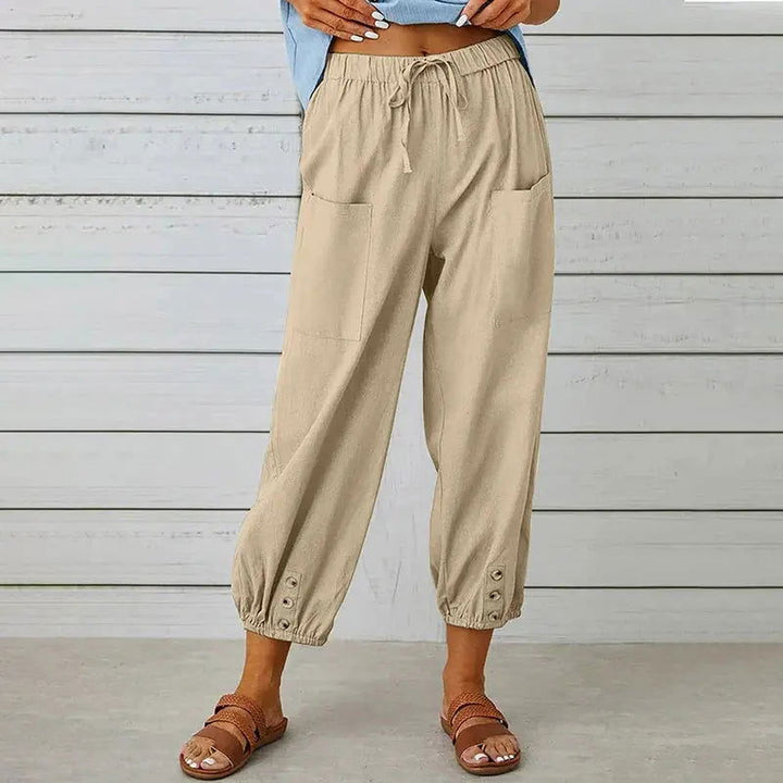Pantaloni Donna in Lana Calda Elegante Vestibilità Confortevole - Vesarelli