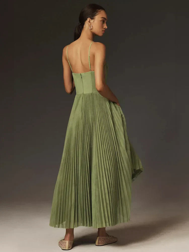 Abiti eleganti Donna | Corpetto Strutturato & Gonna Plissettata