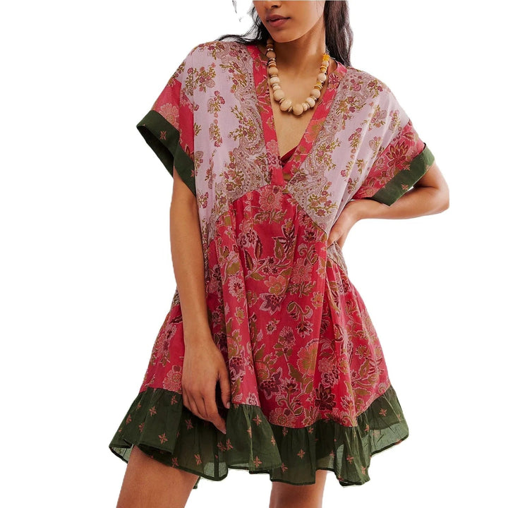 Abito Donna Stampa Paisley Stile Boho Chic - Vesarelli