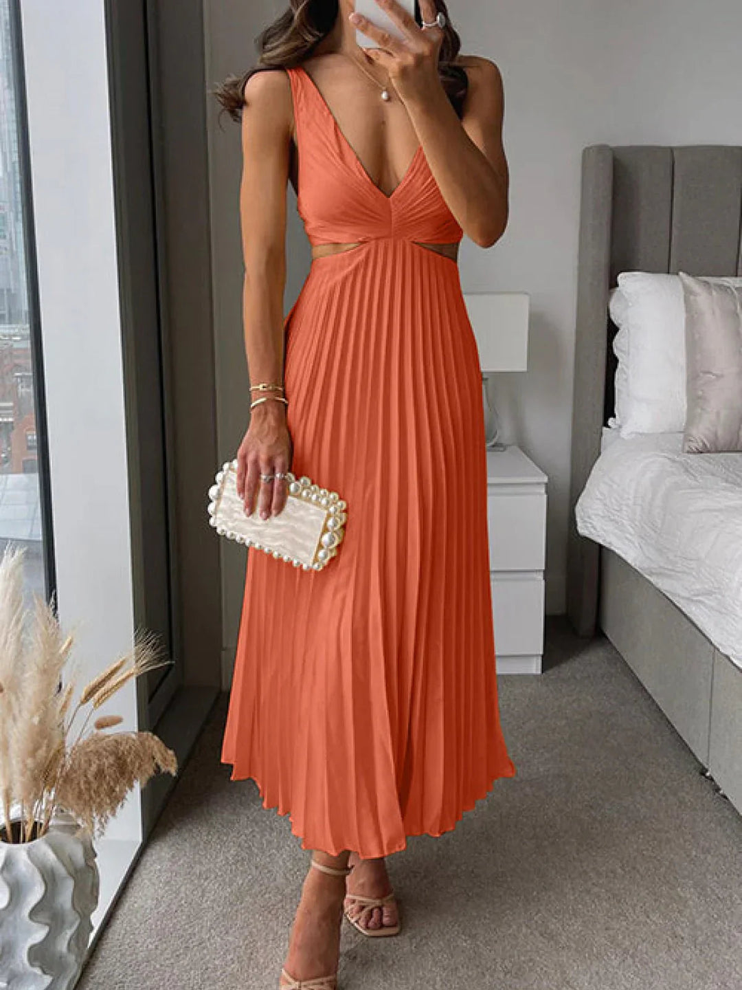 Abito Elegante Donna | Plissettato & Silhouette Slanciata