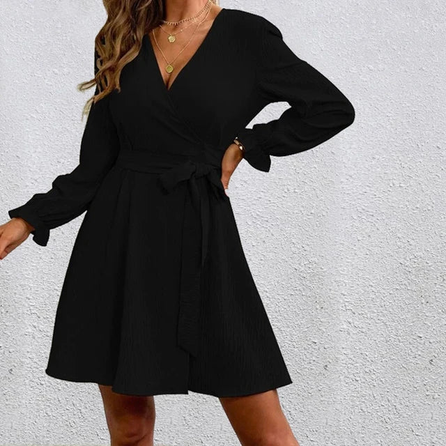 Abito Elegante Donna | Portafoglio & Vita Cinturata Senza Tempo