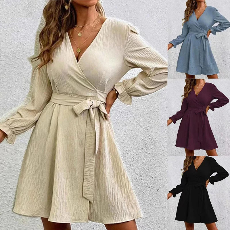 Abito Elegante Donna | Portafoglio & Vita Cinturata Senza Tempo