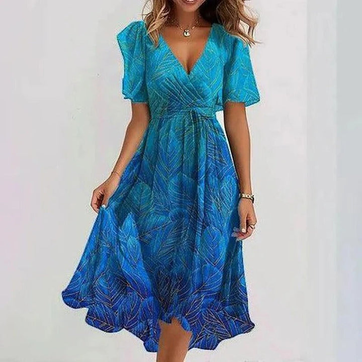 Abito Elegante Donna | Stampa Floreale & Femminilità Romantica