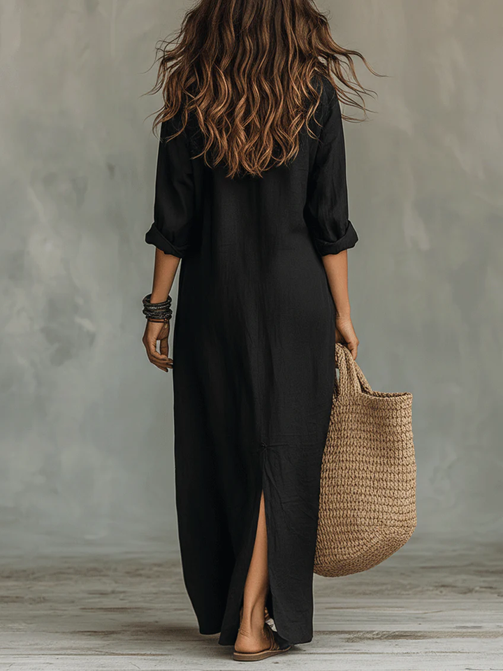 Abito Elegante Lungo Donna | Fluido & Stile Boho Senza Tempo