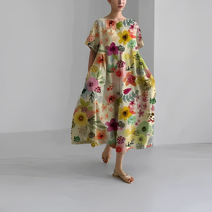Abito Floreale Donna | Taglio Ampio & Comfort Fluttuante