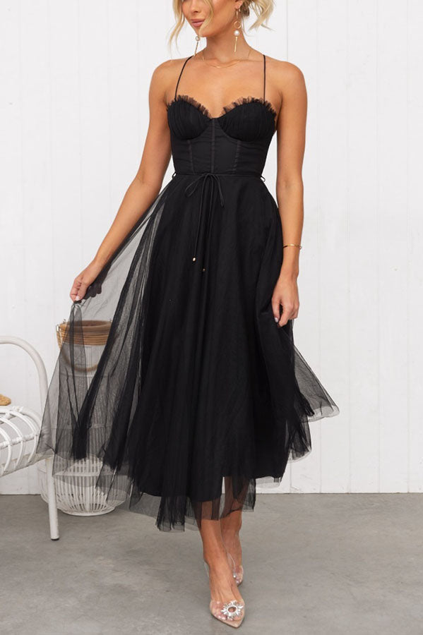 Abito Lungo Donna | Bustier & Gonna in Tulle da Cerimonia