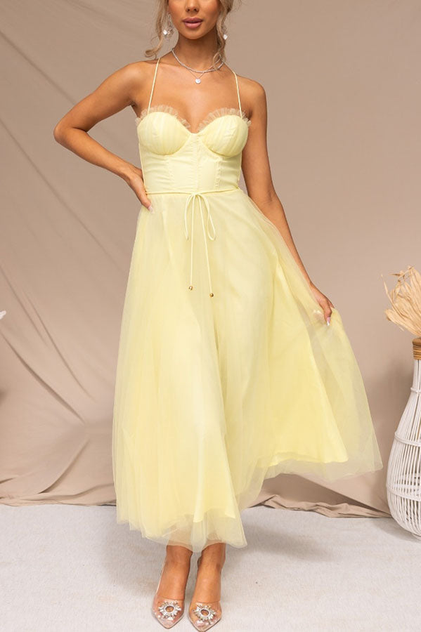 Abito Lungo Donna | Bustier & Gonna in Tulle da Cerimonia