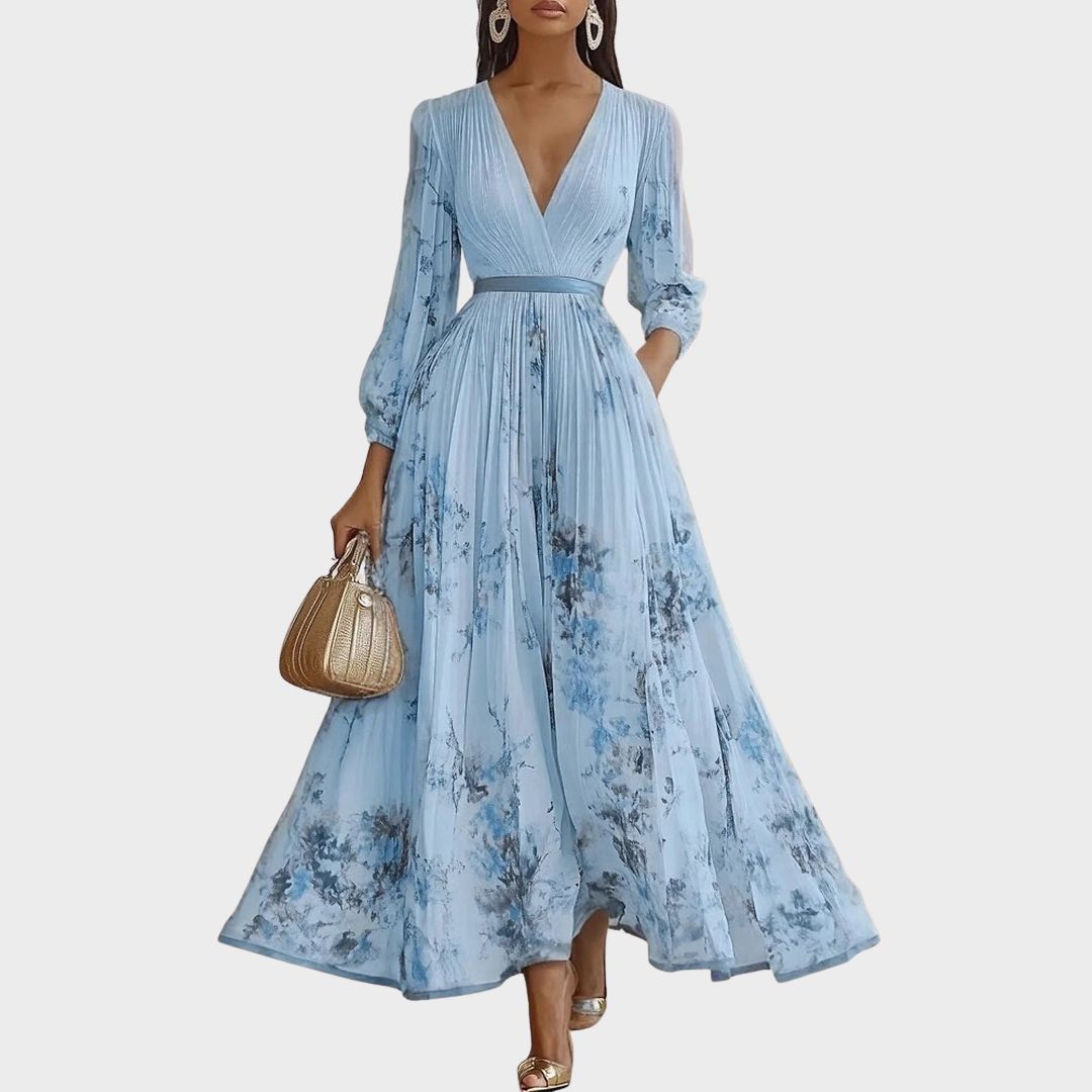 Abito Lungo Donna | Plissettato &amp; Silhouette Fluida da Cerimonia