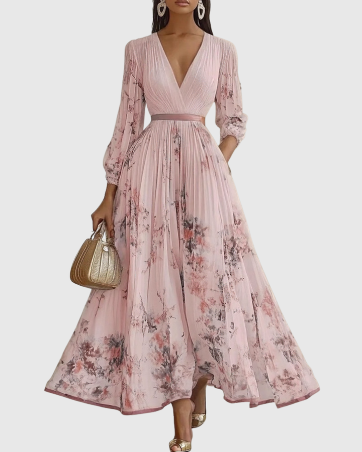 Abito Lungo Donna | Plissettato &amp; Silhouette Fluida da Cerimonia