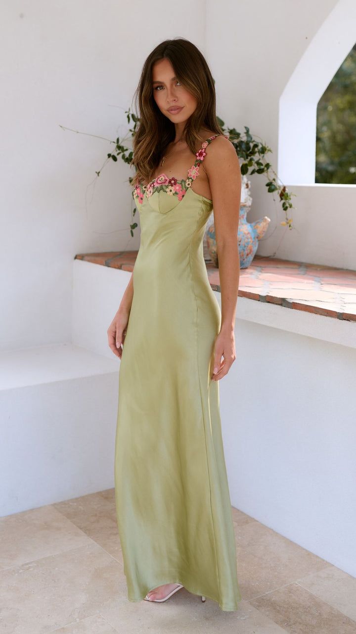 Abito da sposa Donna | Spalline Floreali & Linea Slim Slanciata