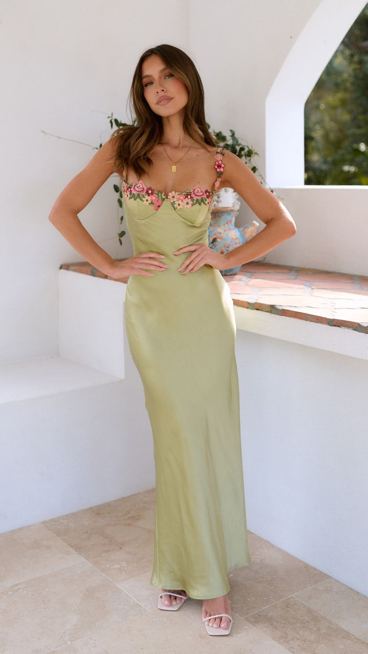 Abito da sposa Donna | Spalline Floreali & Linea Slim Slanciata