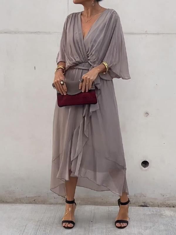 Abito elegante Donna | Drappeggio Fluido & Effetto Snellente