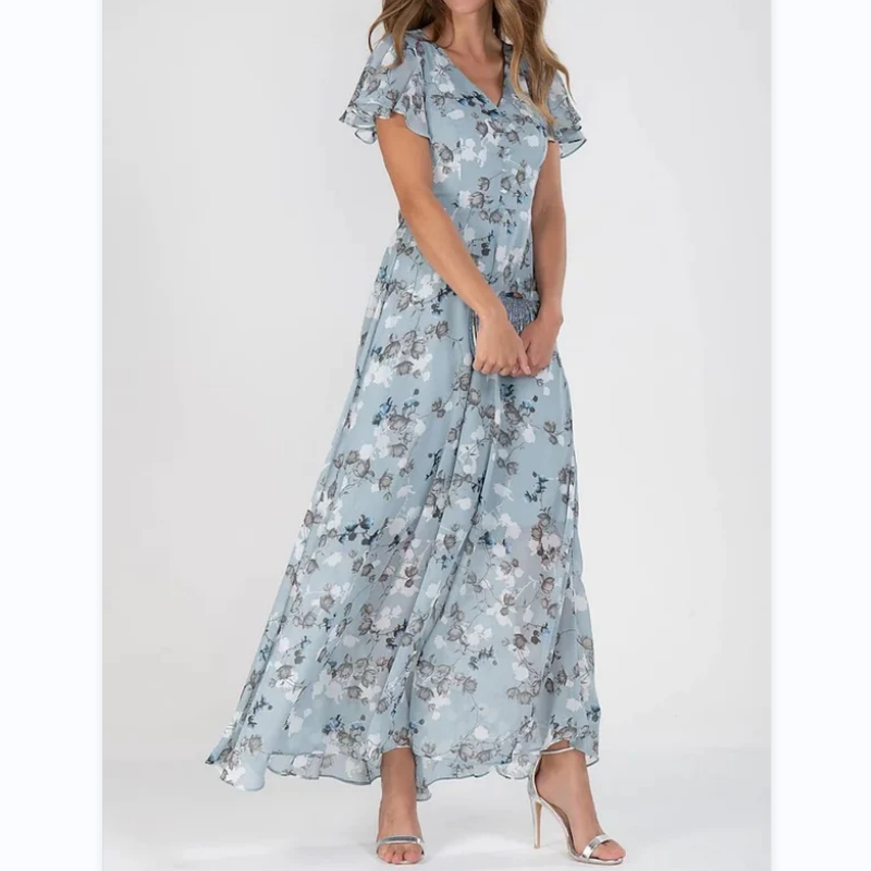 Abito estivo elegante Donna | Scollo a V & linea fluida che slancia