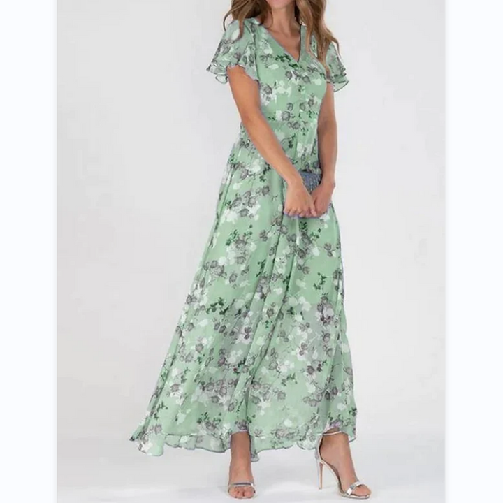 Abito estivo elegante Donna | Scollo a V & linea fluida che slancia