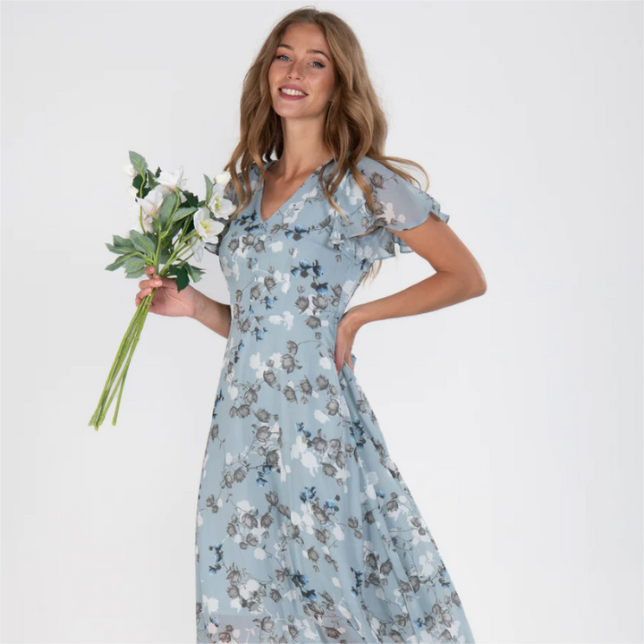 Abito Estivo Donna Scollo a V Linea Fluida Slim - Vesarelli