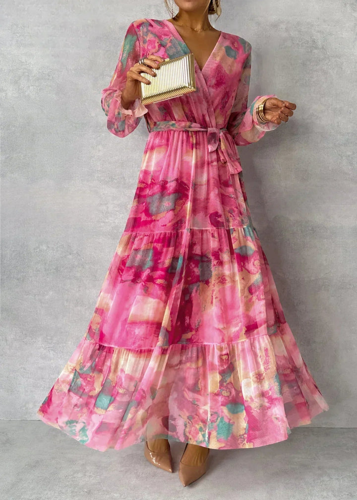 Abito Lungo Donna Elegante Linea Slim - Vesarelli