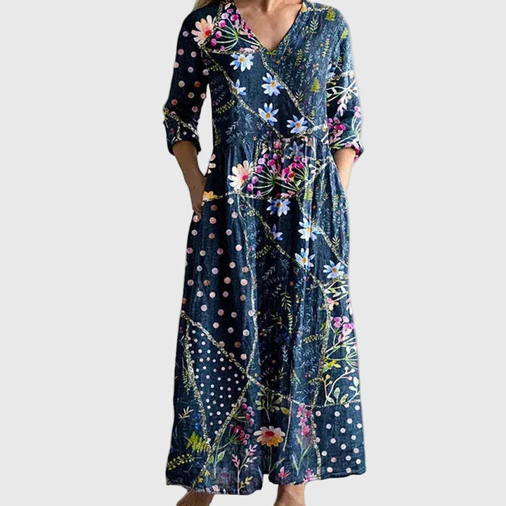 Abito maxi Donna | Linea Fluttuante & Tasche Comode