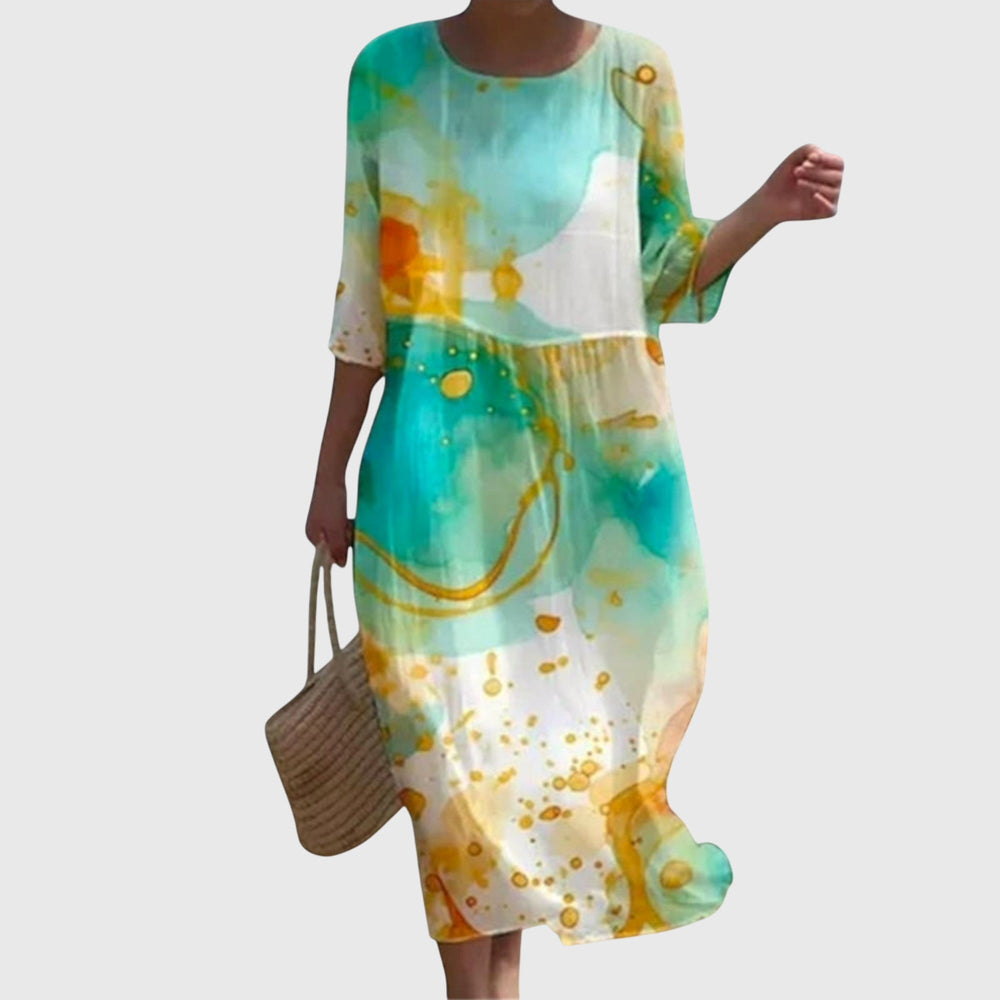 Abito maxi Donna | Stampa floreale e linea morbida che valorizza