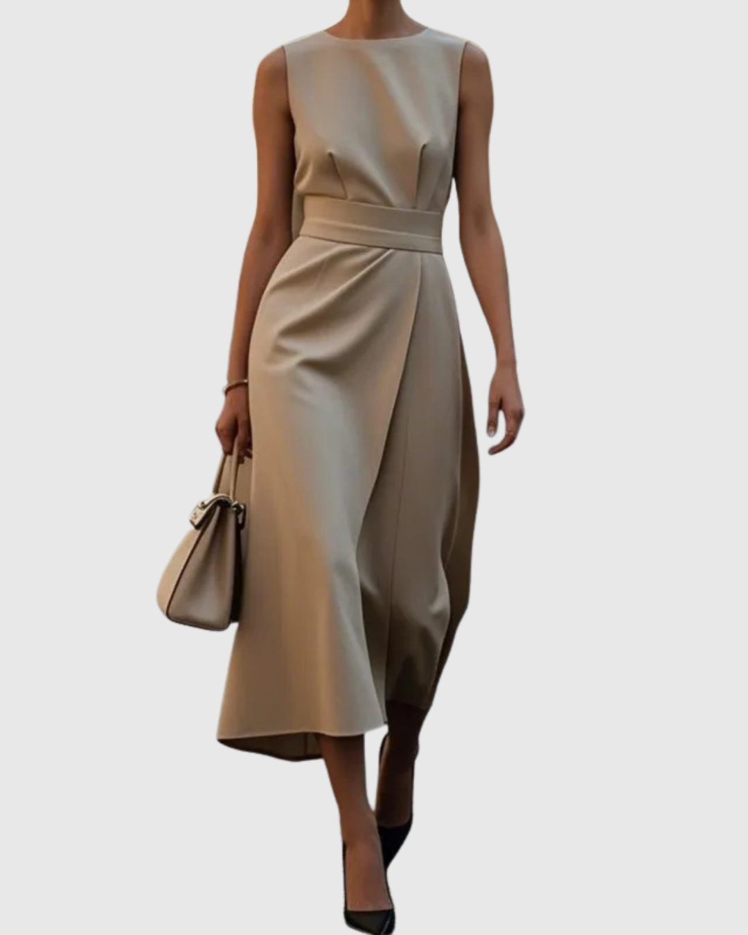 Abito midi Donna | Collo Tondo & Linea Elegante