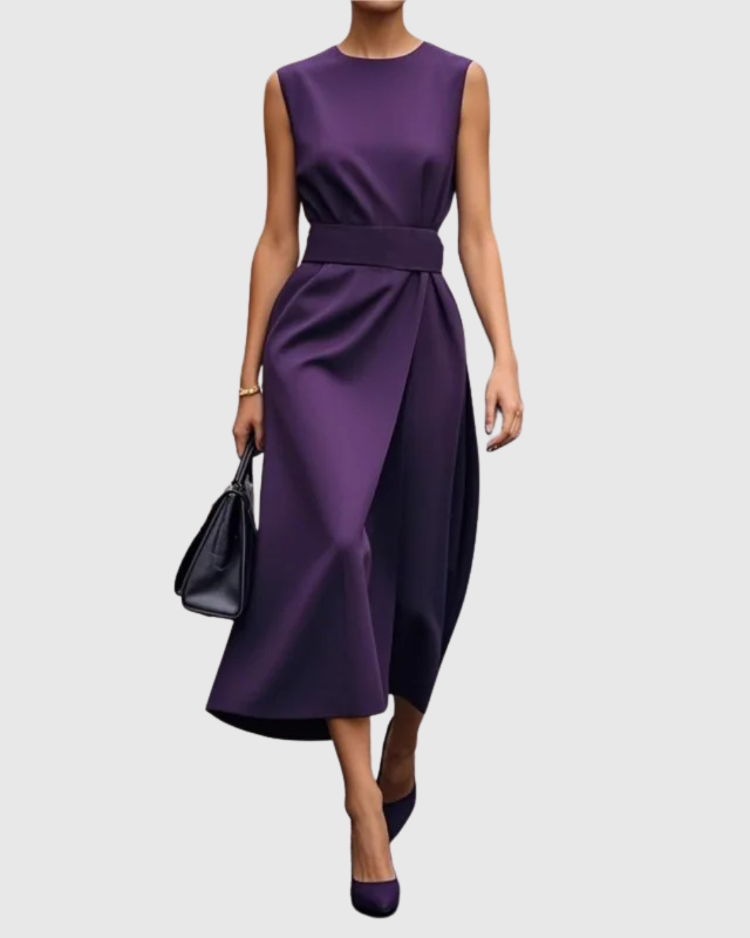 Abito midi Donna | Collo Tondo & Linea Elegante