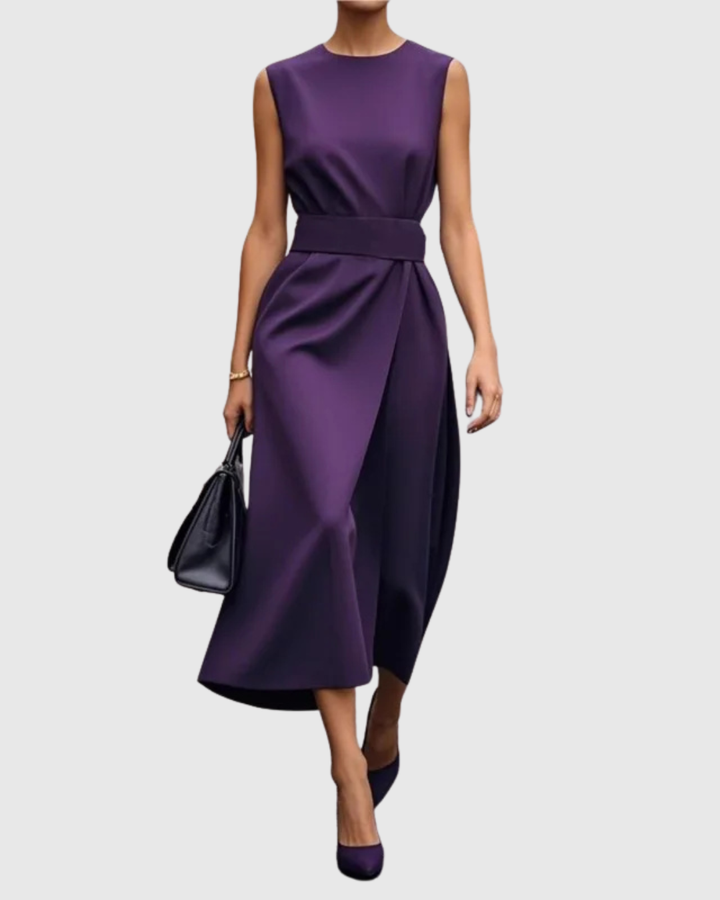 Abito midi Donna | Collo Tondo & Linea Elegante
