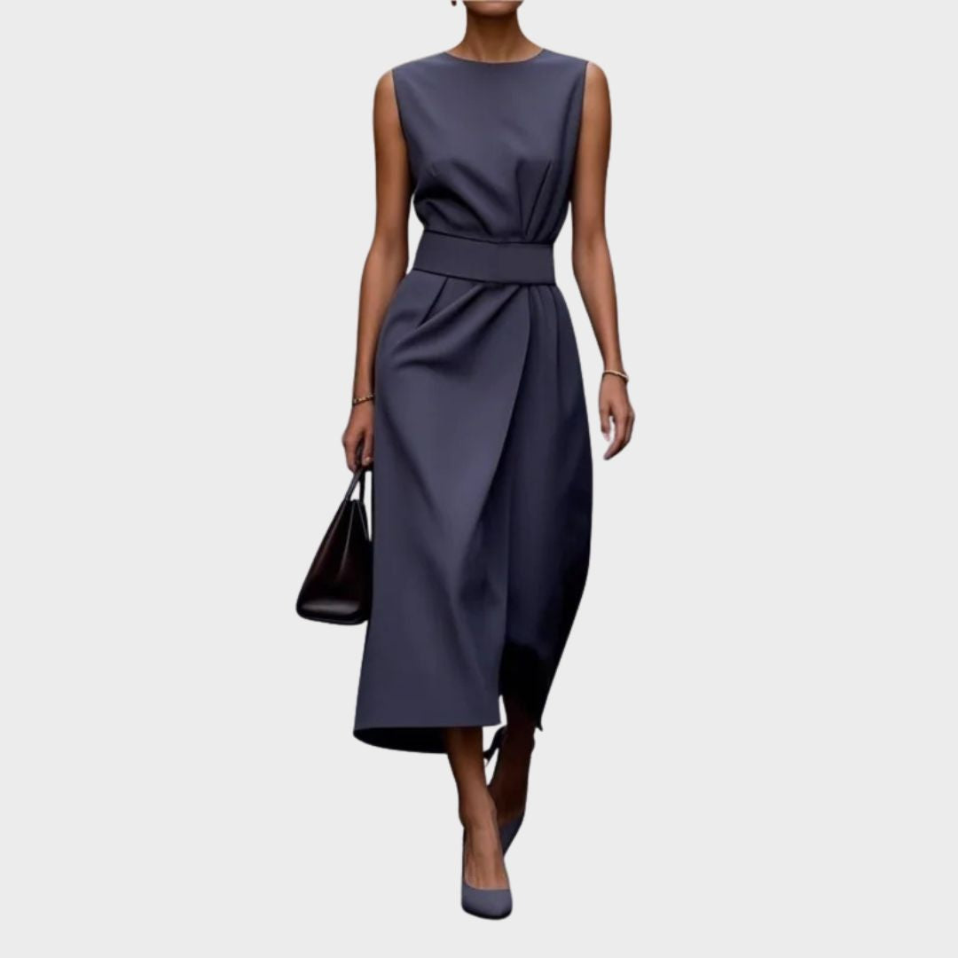 Abito midi Donna | Collo Tondo & Linea Elegante