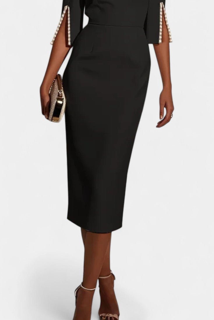 Abito midi Donna | Maniche con Spacco & Silhouette Elegante