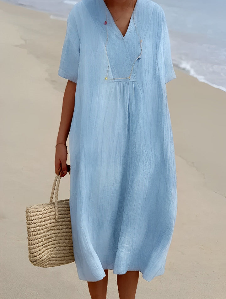 Abito midi Donna | Scollo a V & linea morbida