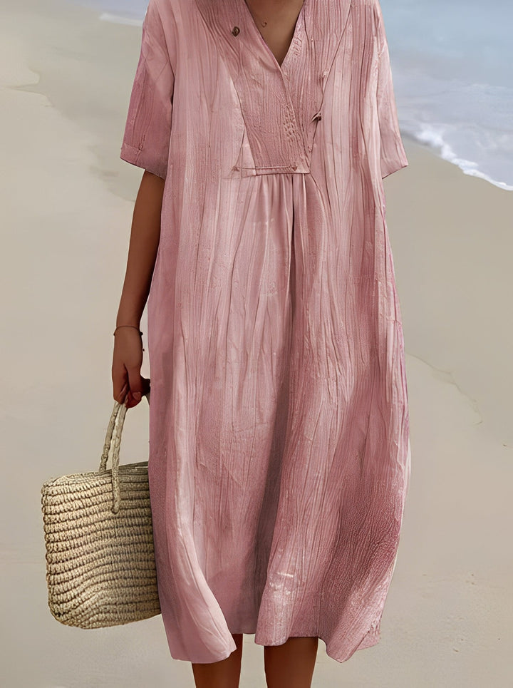 Abito midi Donna | Scollo a V & linea morbida