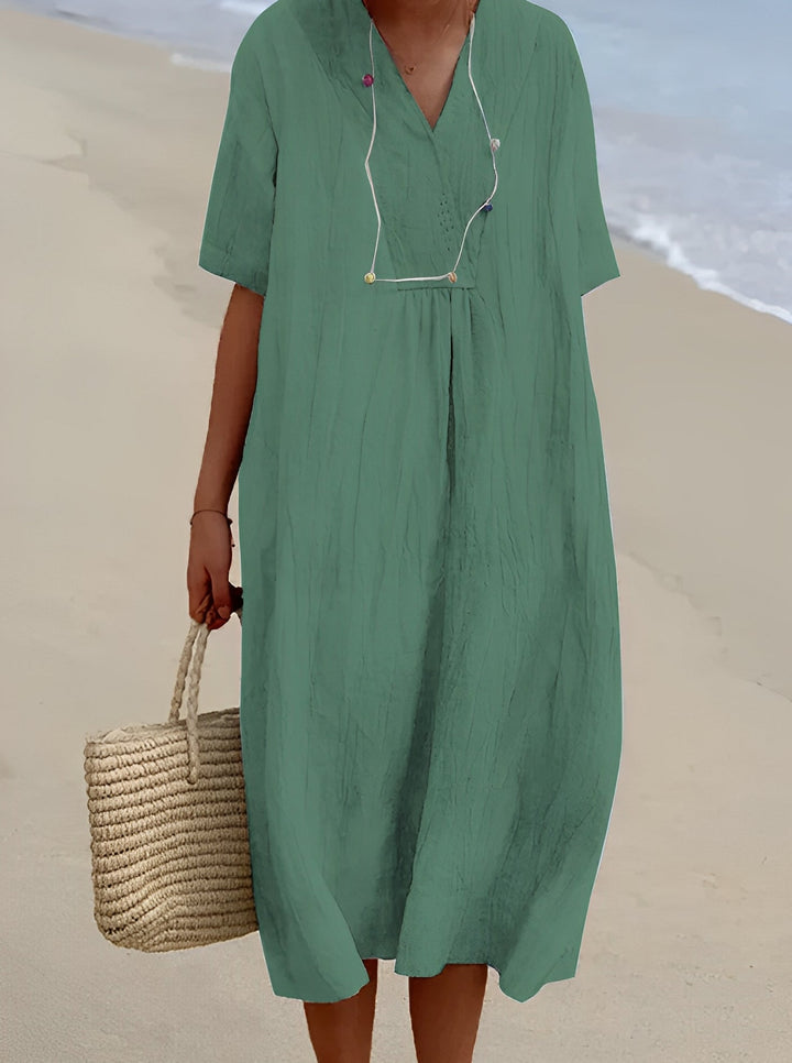 Abito midi Donna | Scollo a V & linea morbida